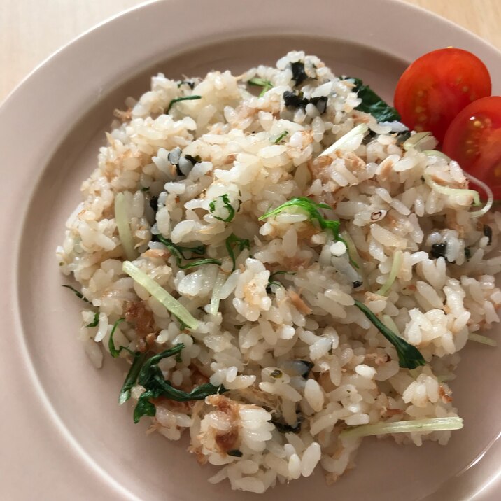 納豆のタレで♪簡単ツナチャーハン